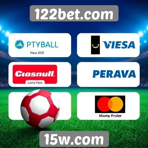 Métodos de pagamento disponíveis no 122bet.com